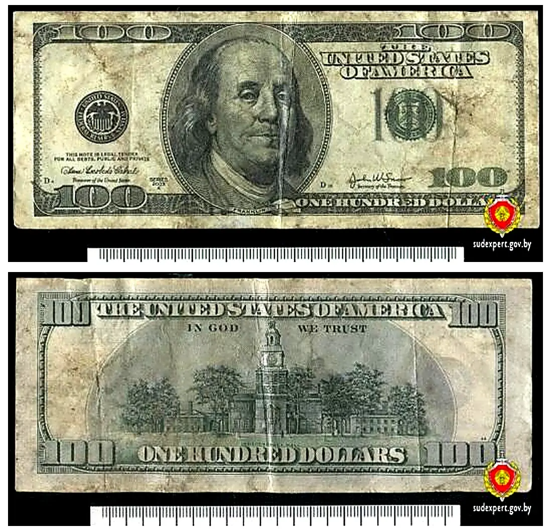 Житель Минска нашёл 100 долларов и получил проблемы доллары
