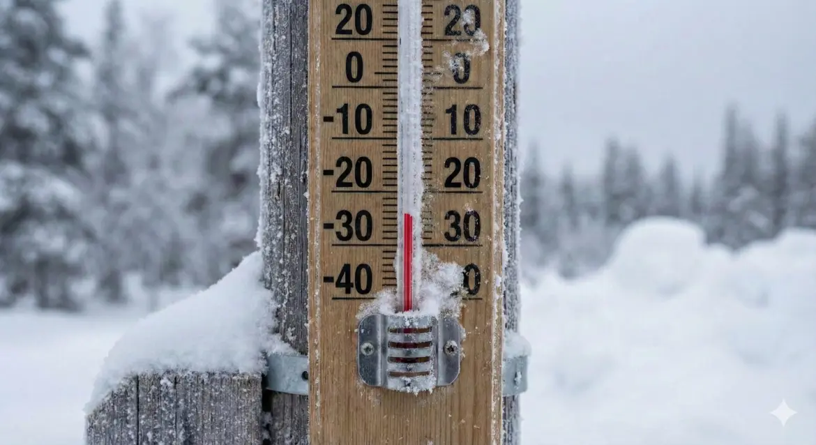 В Беларуси температура опустится до −28°C мороз