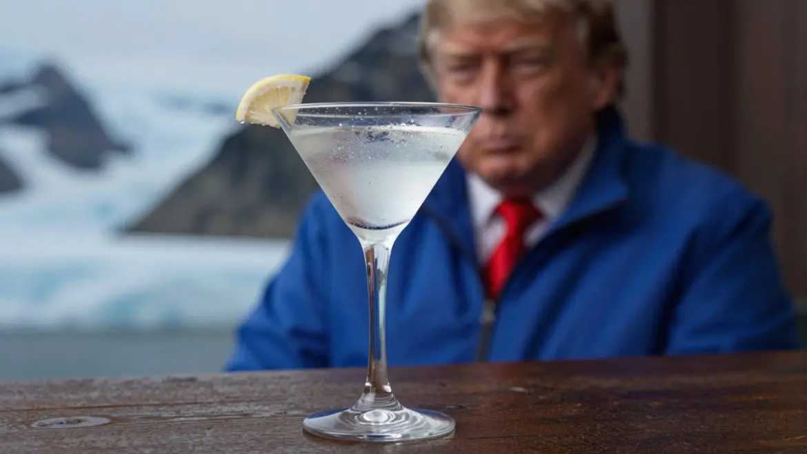 «Я прошу всего лишь кусок льда»: Трамп в Давосе потребовал Гренландию у Европы Трамп со стаканом мартини